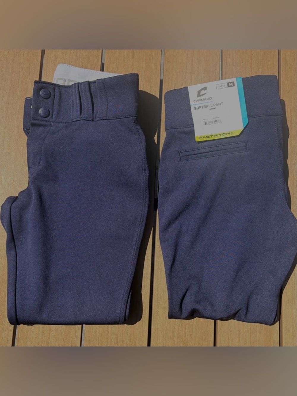 2 Pairs Champro Girls Navy Softball Pants